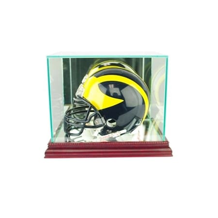Perfect Cases Perfect Cases MH-C Mini Football Helmet Display Case; Cherry MH-C